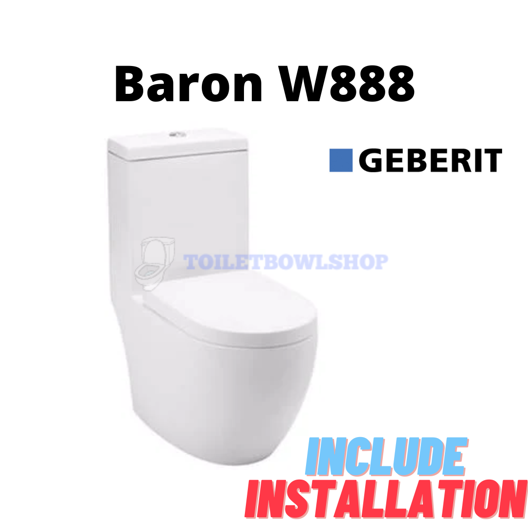 Baron W888 1-Piece Toilet Bowl